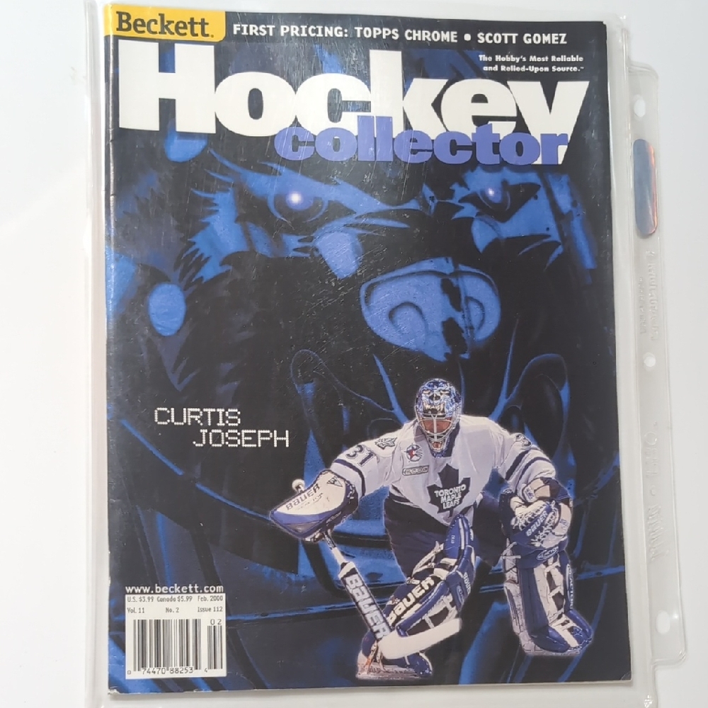 NHL Hockey Collector Magazine with Curtis Joseph Cover